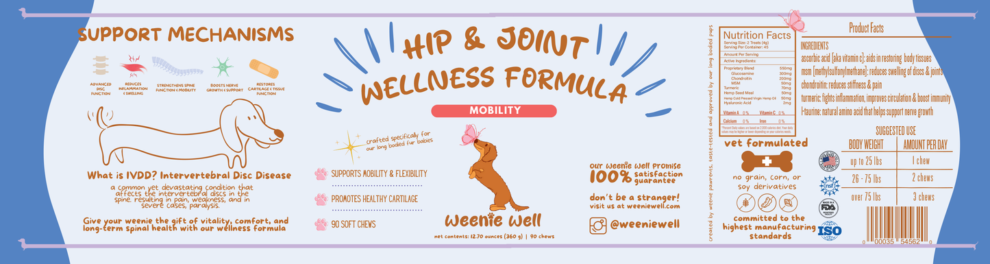 Hip & Joint Wellness Chews - IVDD